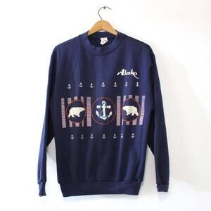 Vintage Alaska Polar Bear Sweatshirt Large